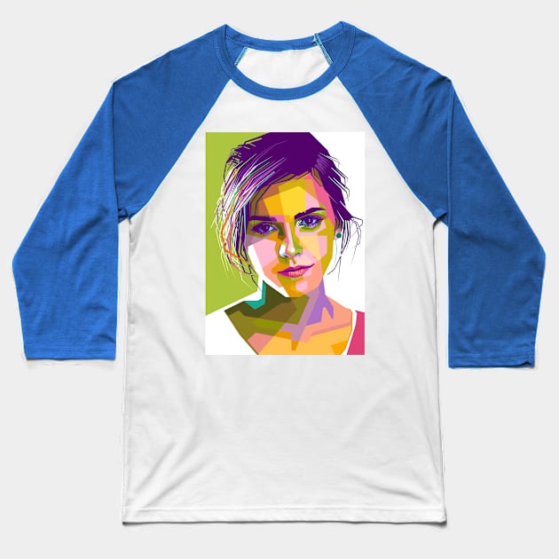 Emma Watson Baseball T-Shirt by lots of artWork